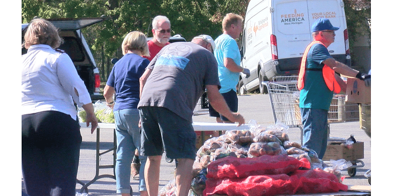 Salvation Army hosts Feeding America Mobile Food Pantry in Menominee, providing food to hundreds of families in need