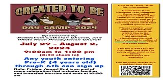 Day Camp Is Coming To Bethlehem Evangelical Lutheran Church