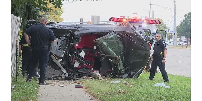 Corvette driver killed in rollover crash on Troy, Sterling Heights border