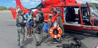 Coast Guard rescues three boaters from sinking vessel off Honolulu