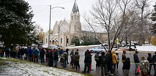 Free pizza and a DJ help defrost Montana voters lined up until 4 a.m. in the snow to vote