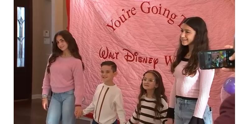 Sisters inspired to make hospital gowns after cousin's cancer battle surprised with Disney trip