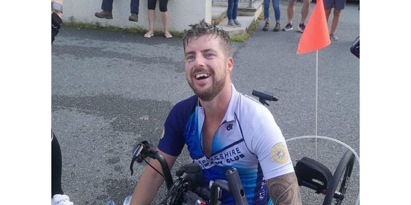 Man cycling length of Wales in handbike for local boy with cancer