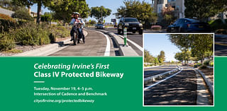 City of Irvine to Unveil First Class IV Bikeway at Cadence and Benchmark