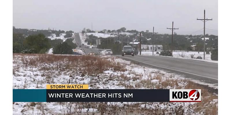 Winter weather hits parts of New Mexico