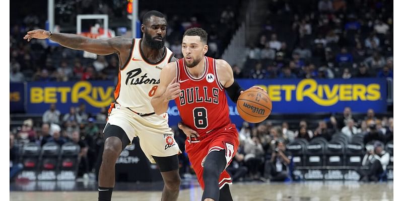 Zach LaVine's 16 fourth-quarter points lead Bulls past Pistons