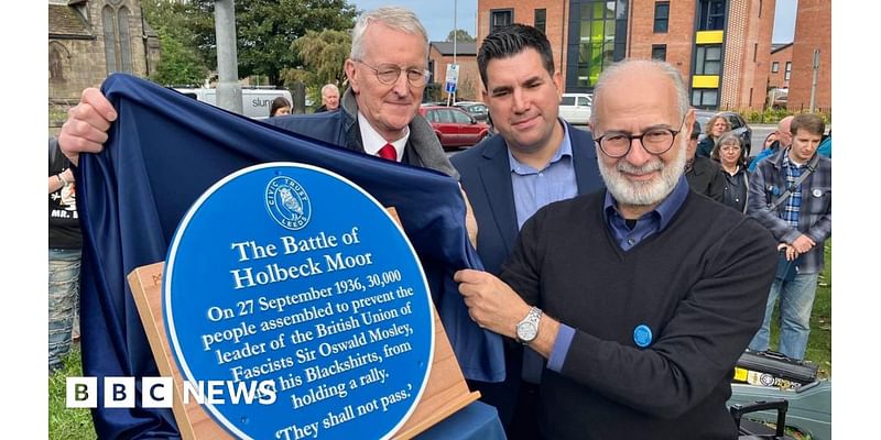 Battle of Holbeck Moor: Blue plaque to mark anti