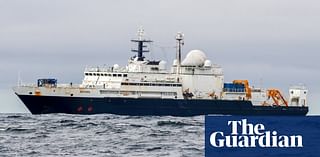 Russian spy ship escorted away from internet cables in Irish sea