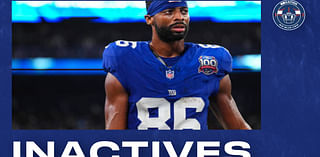 Giants-Panthers inactives, injury updates: Jason Pinnock OUT for Giants