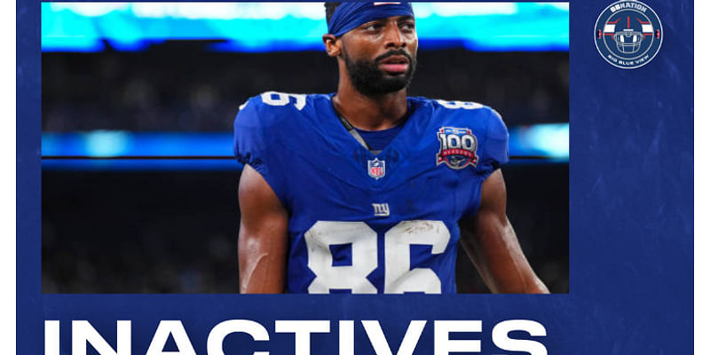 Giants-Panthers inactives, injury updates: Jason Pinnock OUT for Giants