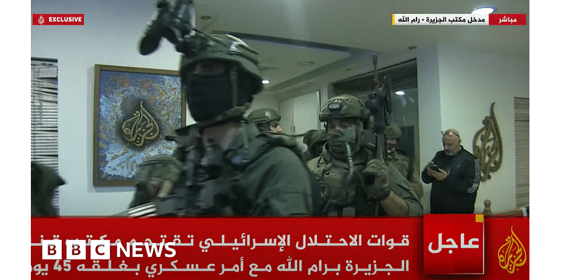 Israeli forces raid Al Jazeera office in occupied West Bank