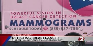 Mobile mammography unit offering exams in Centerville today